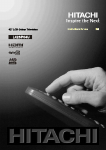 Manual Hitachi L42SP04U LCD Television