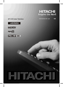 Manual Hitachi L46VN05U LCD Television
