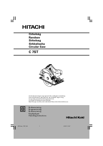 Manual Hitachi C 7ST Circular Saw