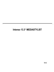 Manual Intenso Media Stylist Digital Photo Frame