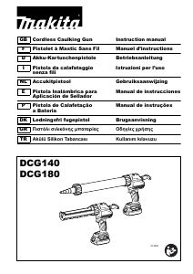 Manual Makita DCG140RF Glue Gun