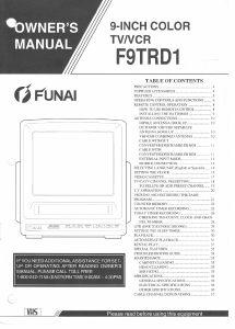Manual Funai F9TRD1 Television