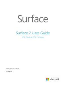 Manual Microsoft Surface 2 Tablet