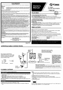 Manual Funai F4813U Television