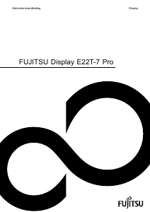 Handleiding Fujitsu E22T-7 Pro LCD monitor