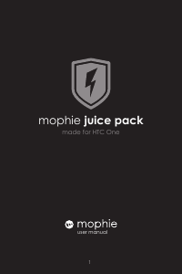 Manual de uso mophie juice pack for HTC One Cargador portátil