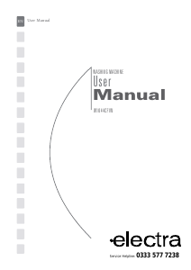 Handleiding Electra W1044CF1W Wasmachine