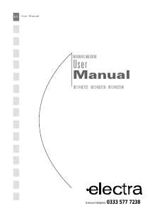 Handleiding Electra W1249CF2S Wasmachine