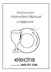 Manual Electra C1545B Dishwasher