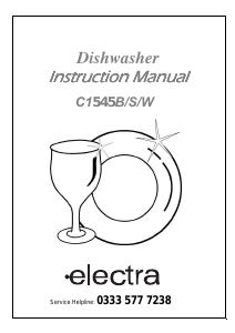 Handleiding Electra C1545W Vaatwasser