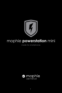 사용 설명서 mophie mini 휴대용 충전기