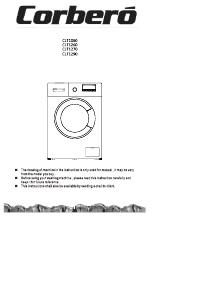 Manual Corberó CLT 1060 Washing Machine