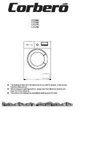 Manual Corberó CLT 1260 Washing Machine