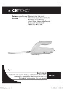 Handleiding Clatronic EM 3062 Elektrisch mes