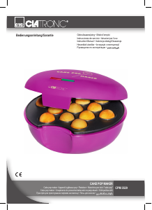 Manual de uso Clatronic CPM 3529 Máquina de cupcake