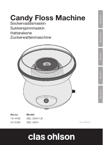 Bruksanvisning Clas Ohlson SBL-2804-UK Sukkervattmaskin