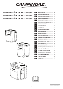 Manuál Campingaz PowerBox Plus 24L 12V/230V Chladicí box