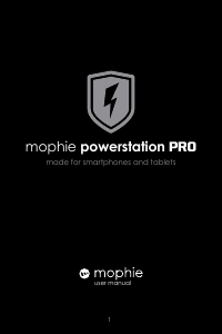 Manuale mophie powerstation PRO Caricatore portatile