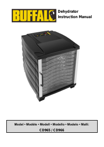 Manual Buffalo CD965 Food Dehydrator