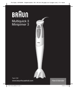 Manuál Braun MQ 325 Spaghetti Multiquick 3 Ruční mixér