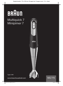 Brugsanvisning Braun MQ 775 Patisserie Multiquick 7 Stavblender