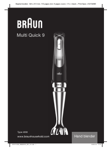 Manual Braun MQ 9005X Multiquick 9 Blender de mână