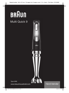 Руководство Braun MQ 9037X Multiquick 9 Ручной блендер