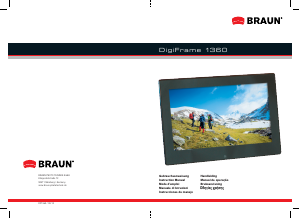 Mode d’emploi Braun DigiFrame 1360 Cadre photo numérique