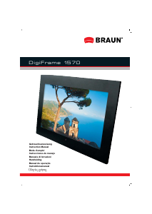 Manual de uso Braun DigiFrame 1570 Marco digital