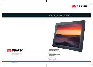 Mode d’emploi Braun DigiFrame 1580 Cadre photo numérique