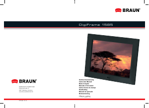 Manuale Braun DigiFrame 1585 Cornice digitale