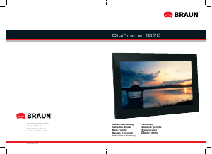 Bedienungsanleitung Braun DigiFrame 1870 Digitaler bilderrahmen