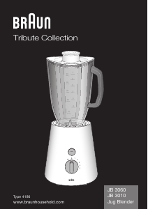 Manual Braun JB 3010 Blender