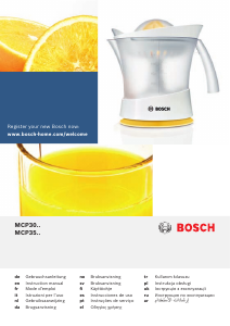 Εγχειρίδιο Bosch MCP3500 Αποχυμωτής εσπεριδοειδών