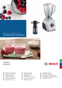 Kullanım kılavuzu Bosch MMB42G0B Blender