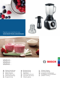 Εγχειρίδιο Bosch MMB65G5M Μπλέντερ