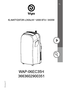 Instrukcja Blyss WAP-06EC35H Klimatyzator