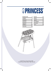 Handleiding Princess 112245 Classic Electric Barbecue