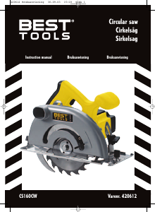 Bruksanvisning Best Tools CS160CW Sirkelsag