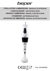 Manual de uso Beper 90.320V Batidora de mano