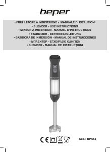 Manuale Beper BP.653 Frullatore a mano