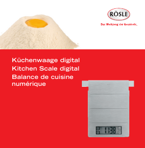 Manual Rösle 16239 Kitchen Scale