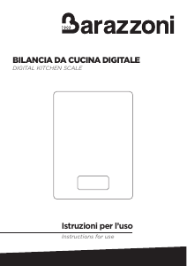 Manuale Barazzoni Rectangle Bilancia da cucina