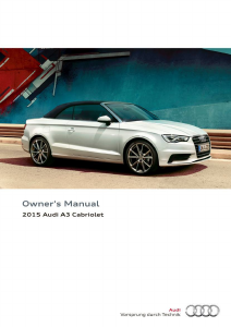 Manual Audi A3 Cabriolet (2015)