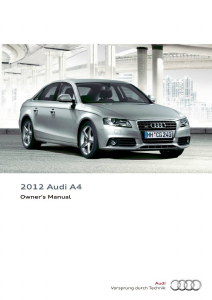 Manual Audi A4 (2012)