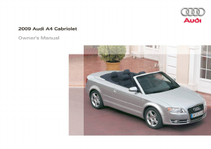 Handleiding Audi A4 Cabriolet (2009)