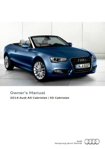 Handleiding Audi A5 Cabriolet (2014)