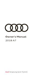 Manual Audi A7 (2018)