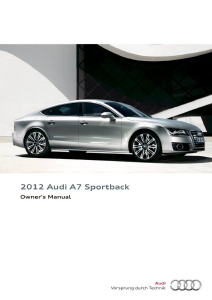 Handleiding Audi A7 Sportback (2012)