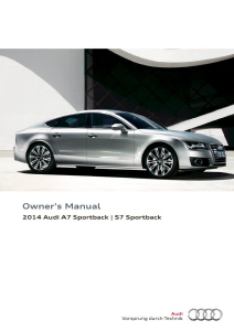 Manual Audi A7 Sportback (2014)